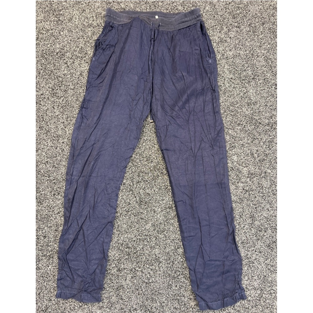 Three Dots Joggers Womens XS Blue Cupro Rayon PQ6036 Relaxed Lounge Pants SEO